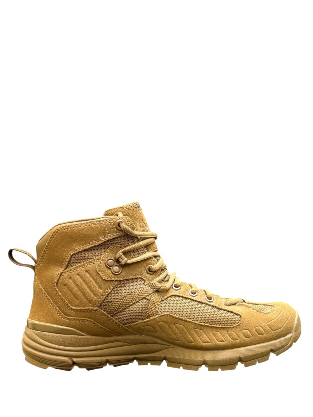 DANNER - BROWN TAN SUEDE NYLON SOFT TOE TACTICAL BOOTS “FULLBORE COYOTE” - Picture 5 of 10